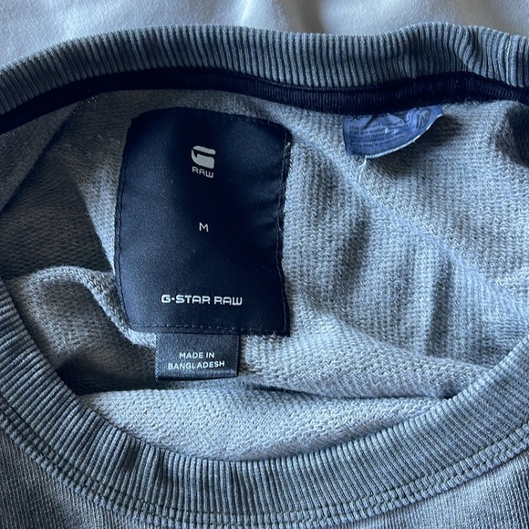 G Star Raw Stalt Roundneck Longsleeve Sweater — Grey Medium - Picture 3 of 9